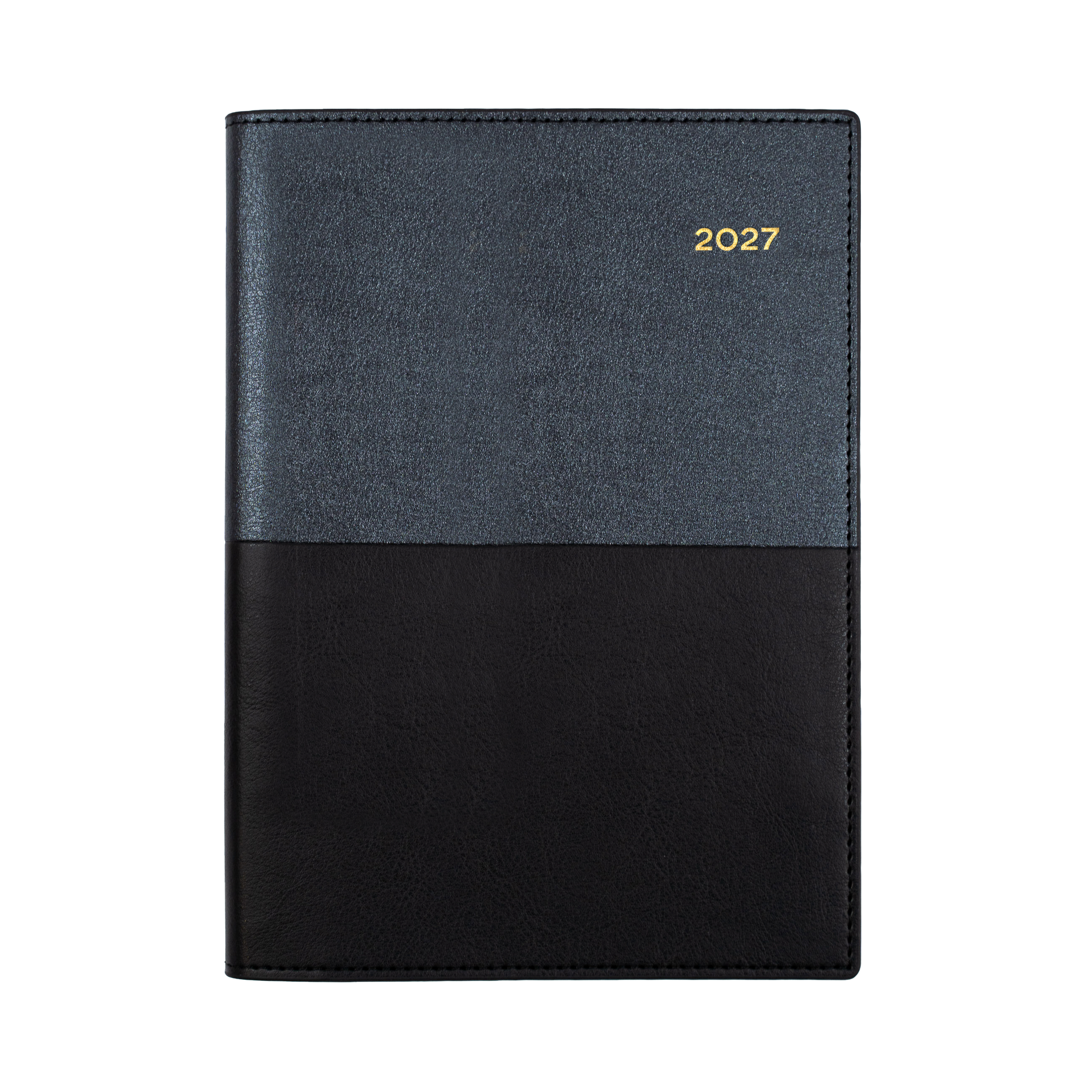 Collins Vanessa 2027 A5 Month to View Diary Black angled view