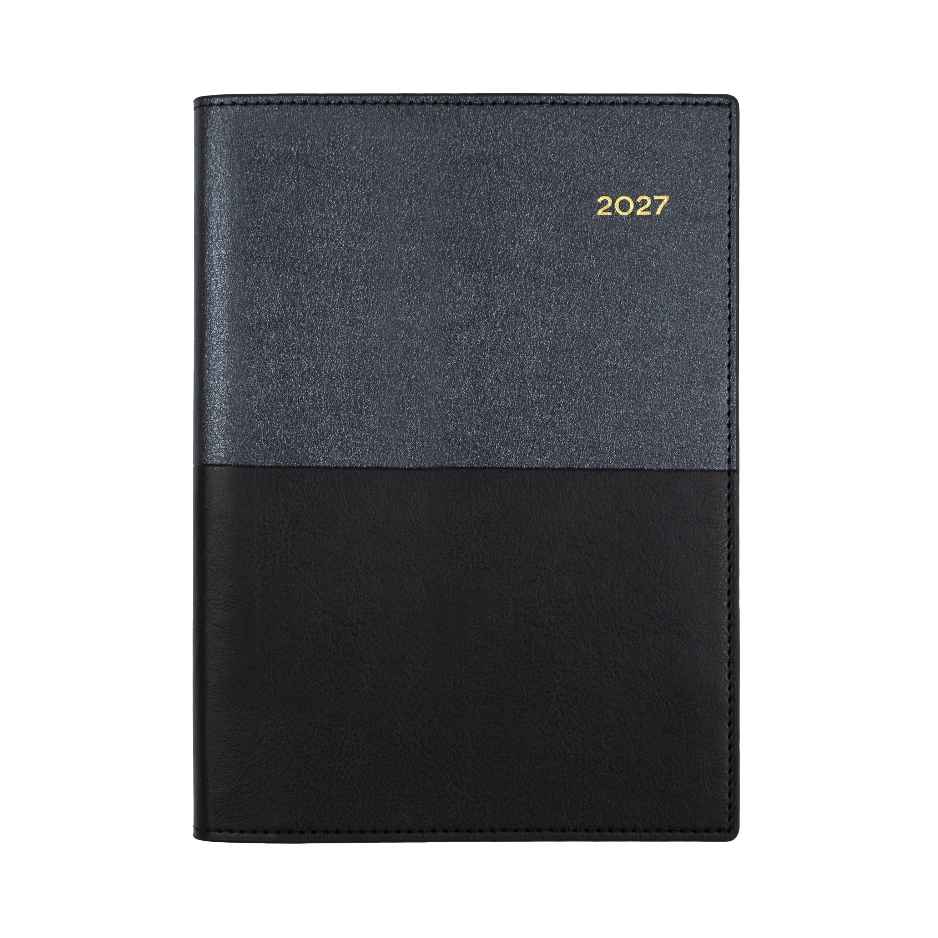 Collins Vanessa 2027 A5 Month to View Diary Black angled view