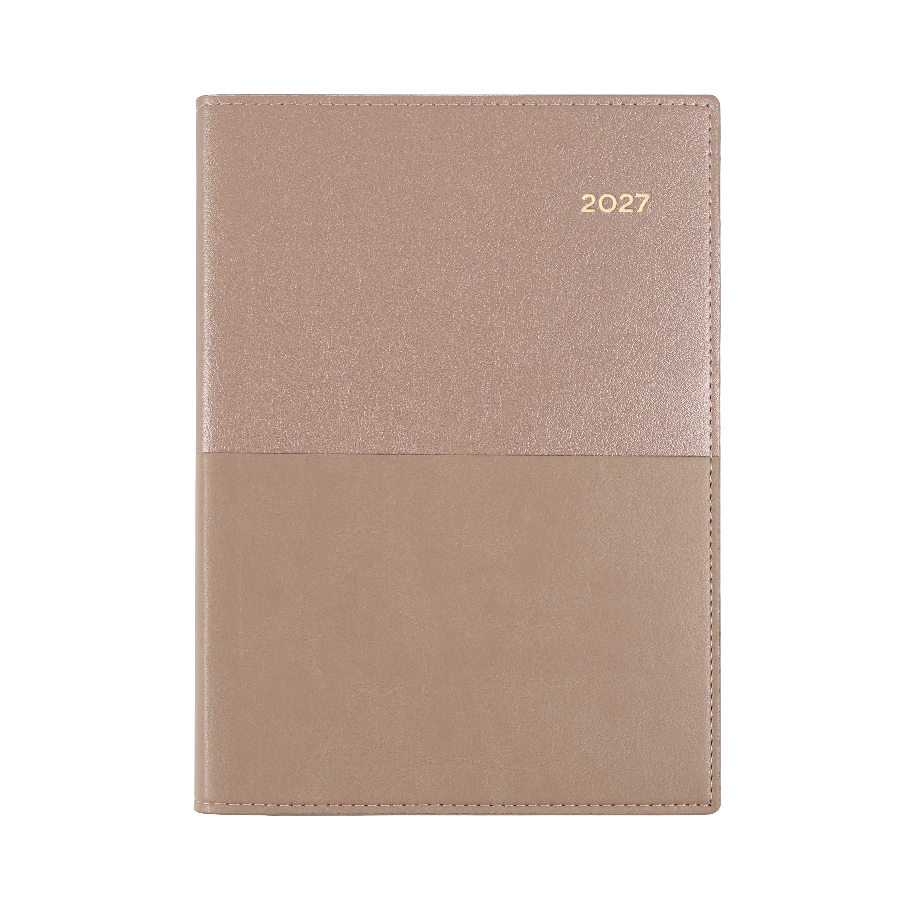 Collins Vanessa 2027 A5 Month to View Diary Rose Gold angled view