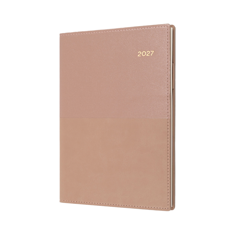 Collins Vanessa 2027 A5 Month to View Diary Rose Gold front cover