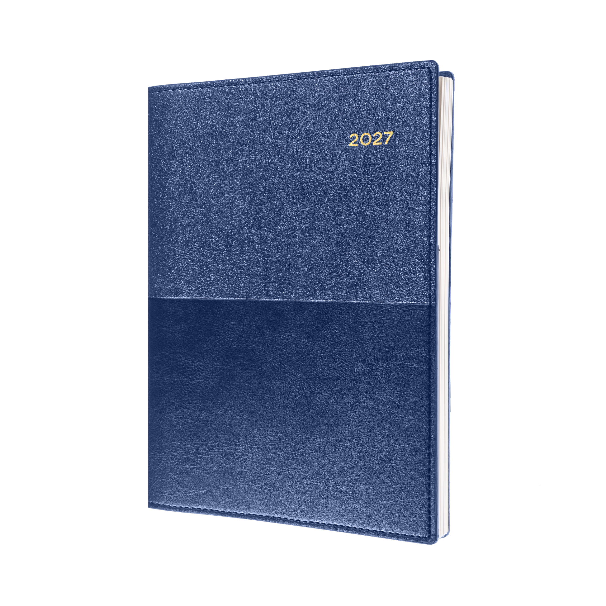 Collins Vanessa 2027 A5 Week to View Diary Blue front cover
