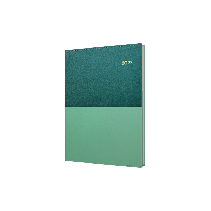 Collins Vanessa 2027 A5 Week to View Diary Teal front cover