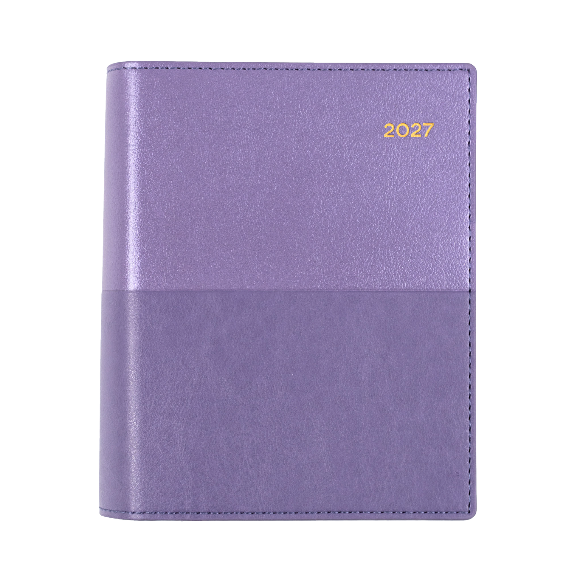 Collins Vanessa 2027 A6 Day to Page Diary Lilac angled view