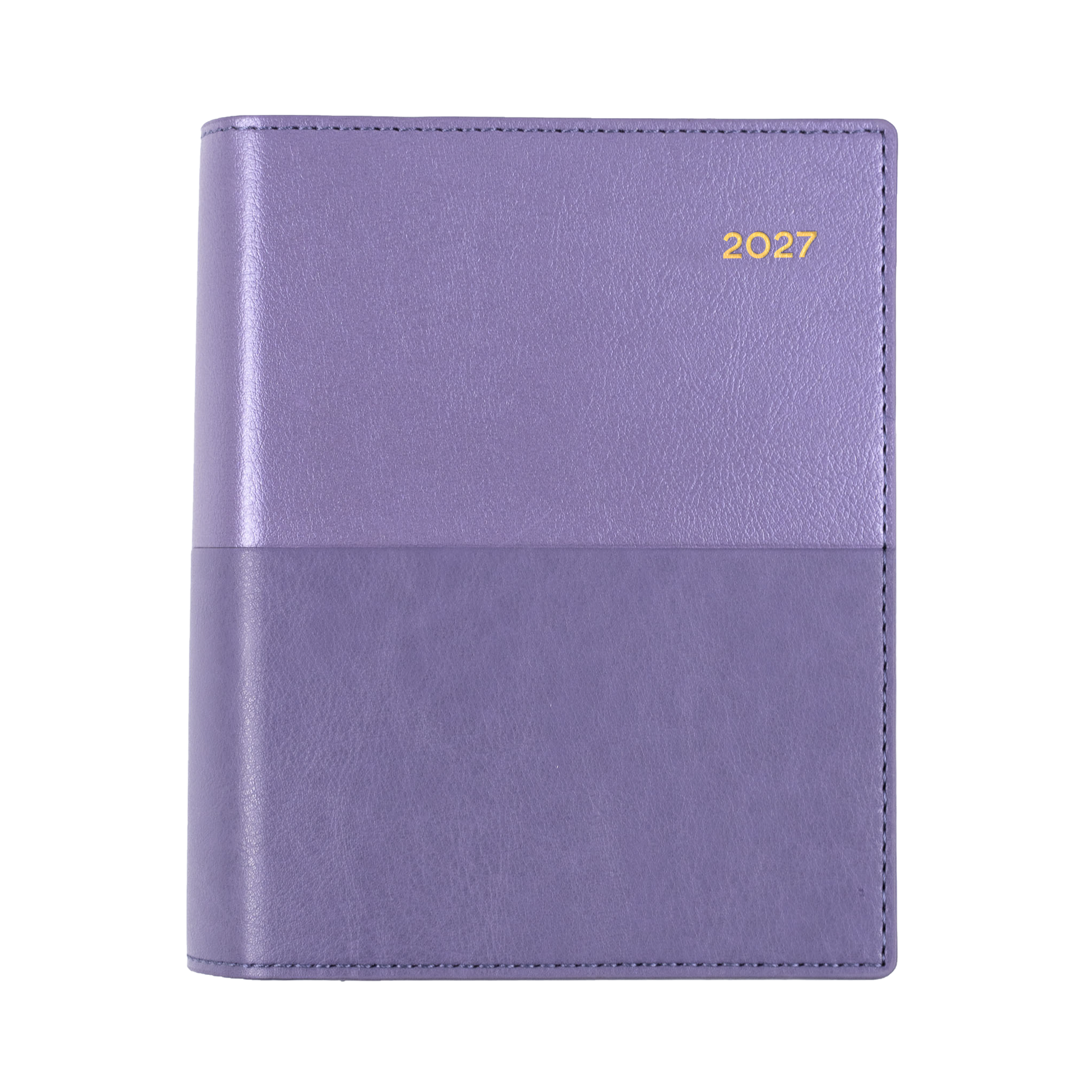 Collins Vanessa 2027 A6 Day to Page Diary Lilac angled view