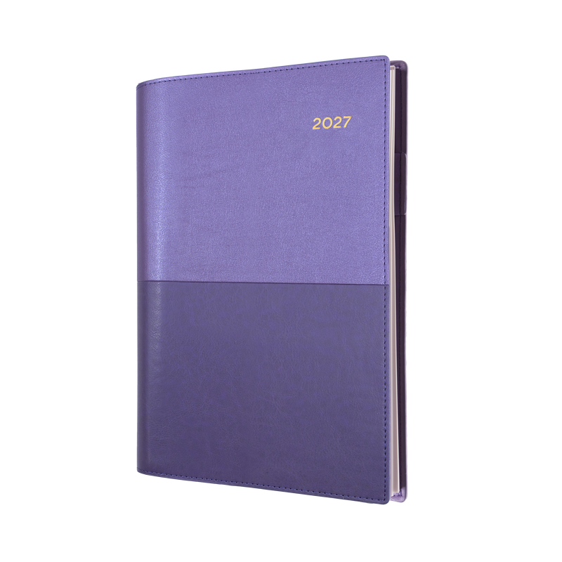 Collins Vanessa 2027 A6 Day to Page Diary Lilac front cover