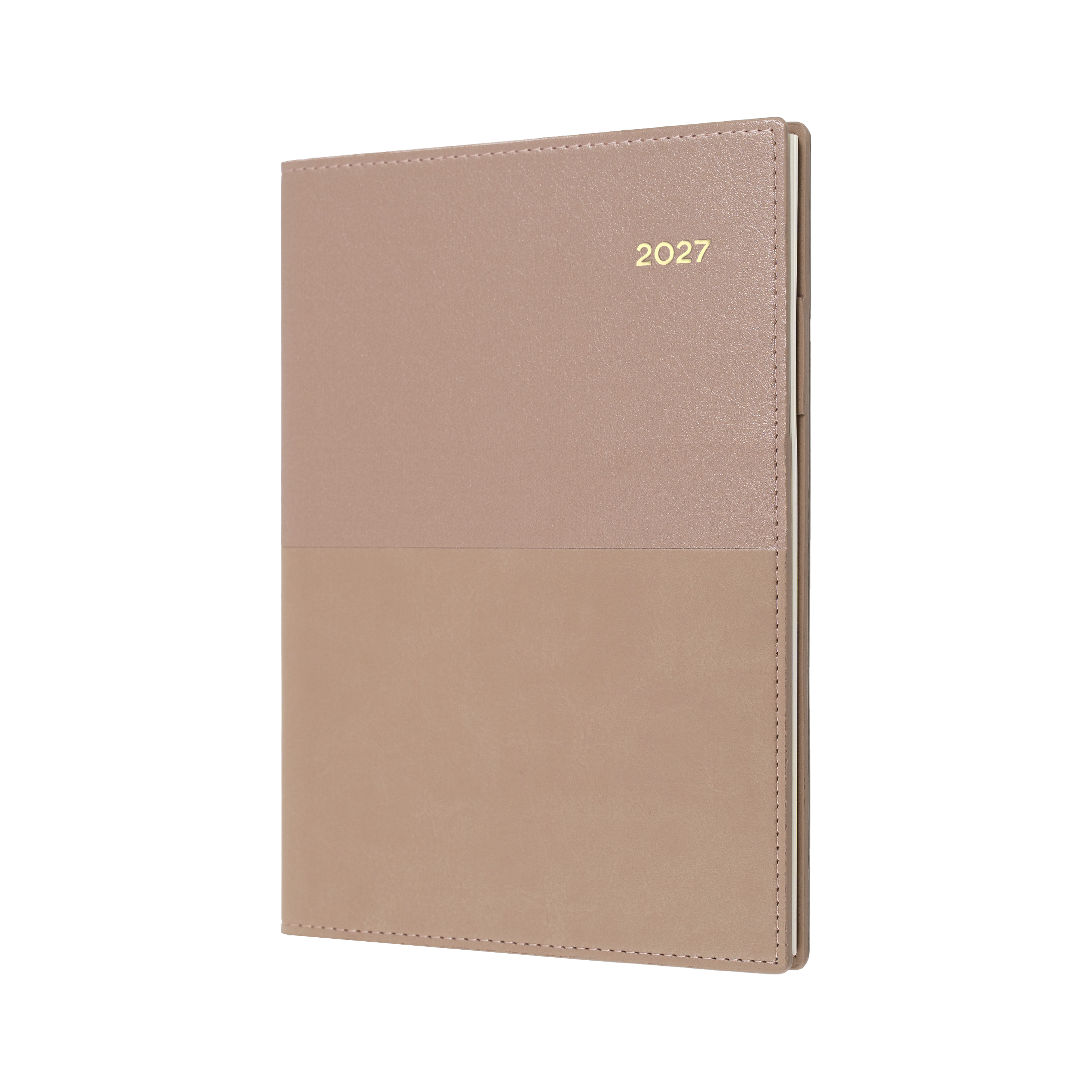 Collins Vanessa 2027 A6 Day to Page Diary Rose Gold front cover