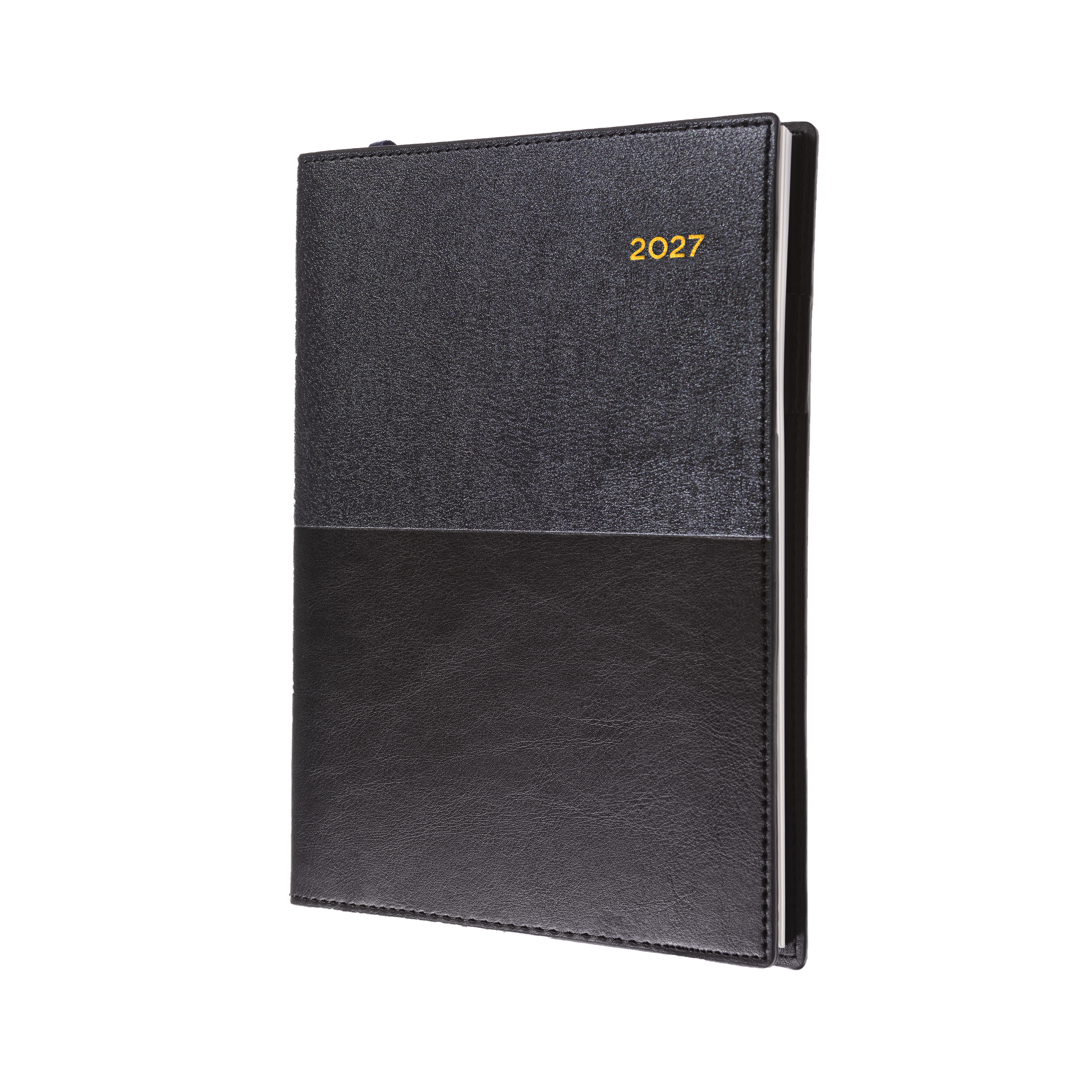 Collins Vanessa 2027 A6 Week to View Diary Black front cover