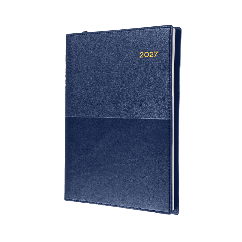 Collins Vanessa 2027 A6 Week to View Diary Blue front cover