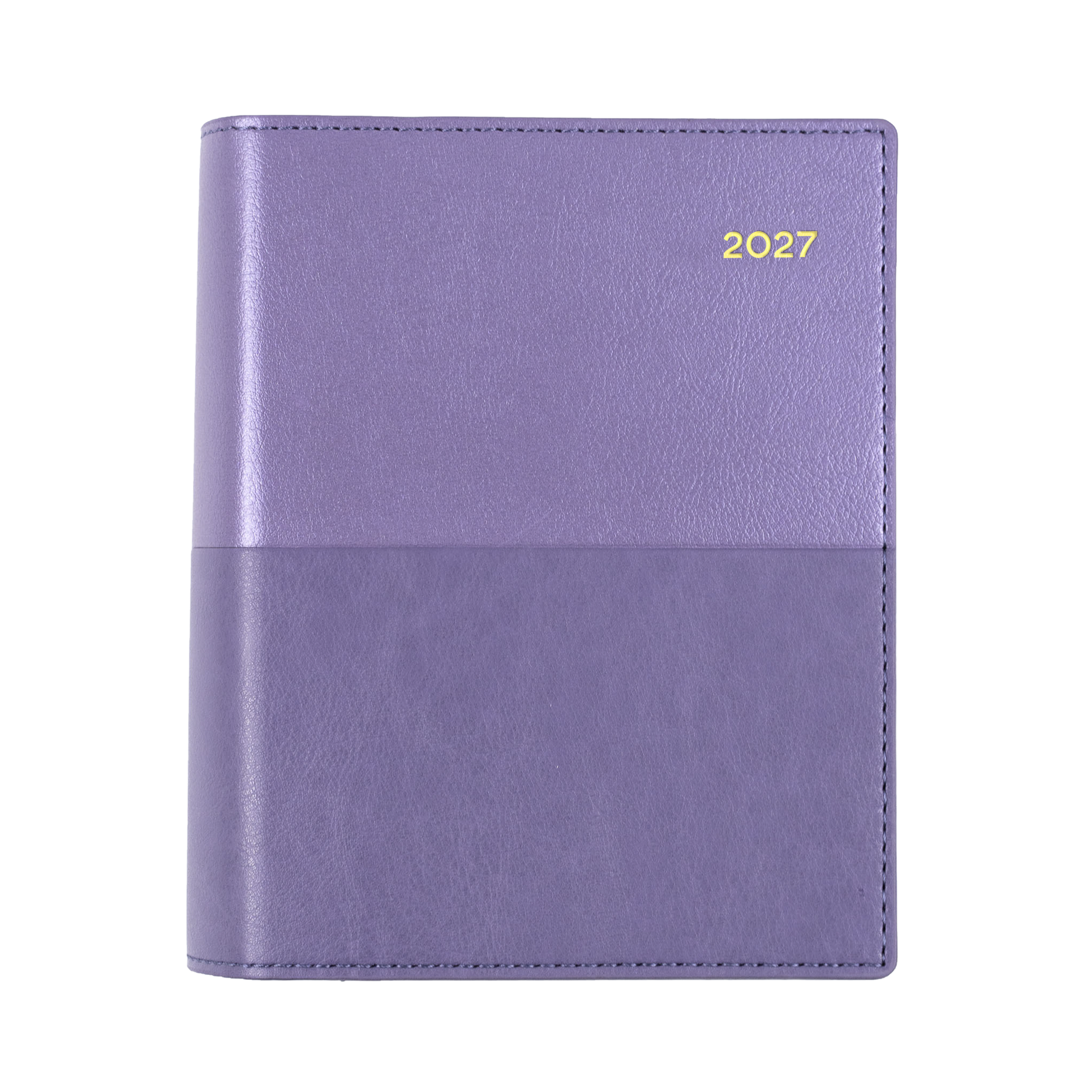 Collins Vanessa 2027 A6 Week to View Diary Lilac angled view