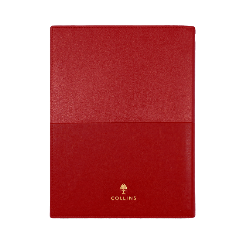Collins Vanessa 2027 A6 Week to View Diary Red interior week to view layout