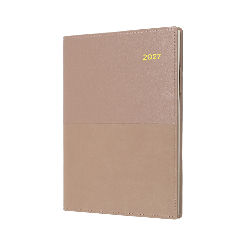 Collins Vanessa 2027 A6 Week to View Diary Rose Gold front cover