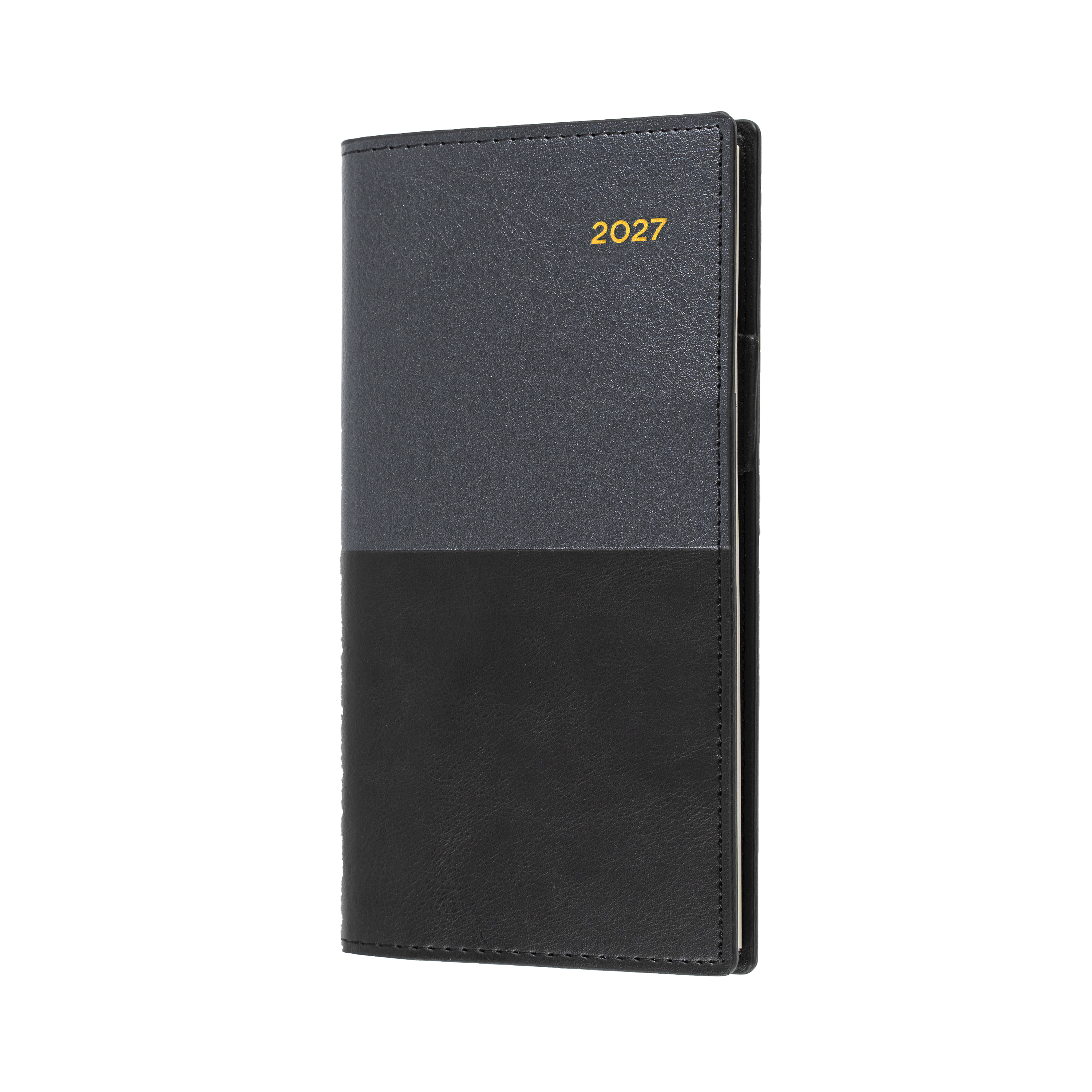Collins Vanessa 2027 B6/7 Week to View Diary Black front cover