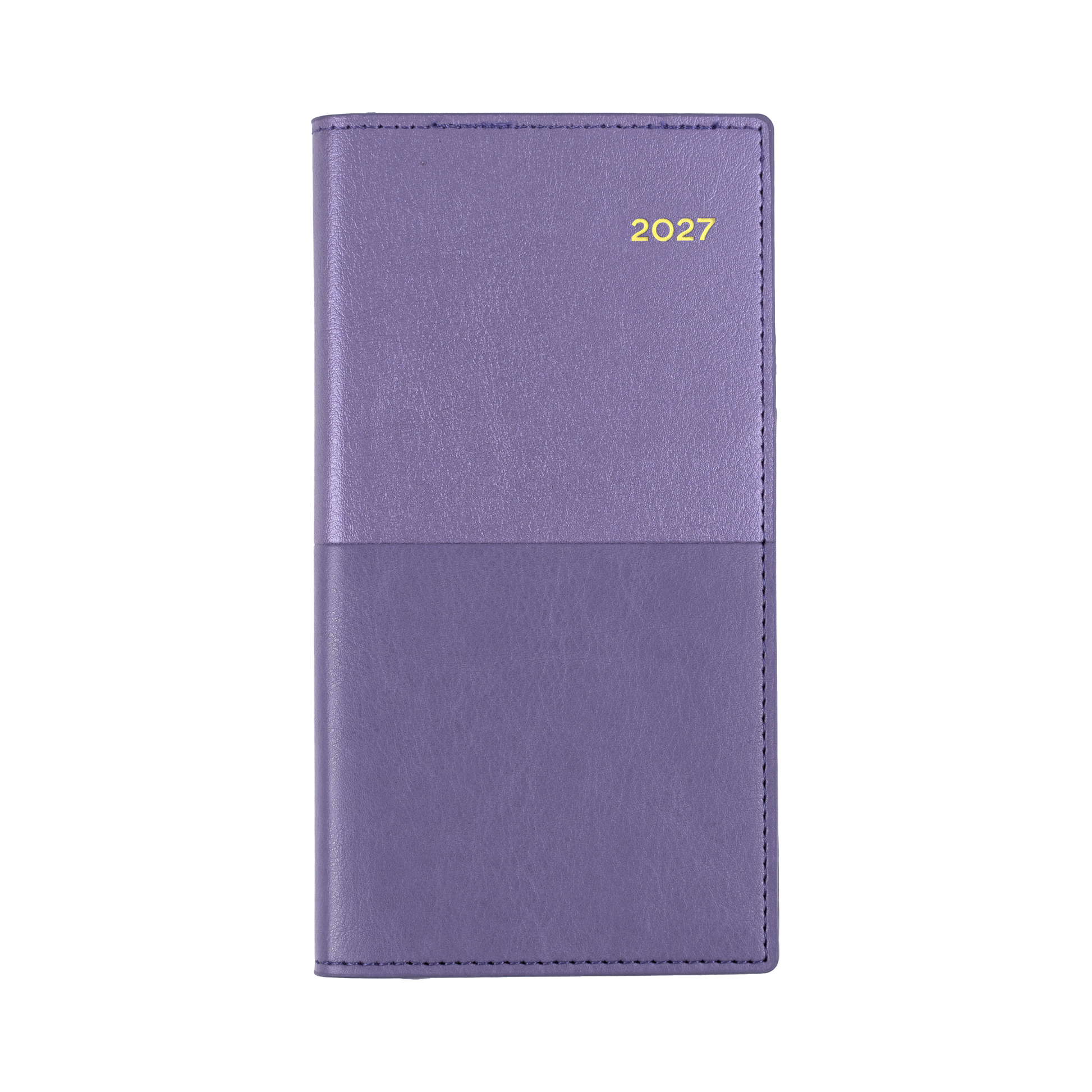 Collins Vanessa 2027 B6/7 Week to View Diary Lilac angled view