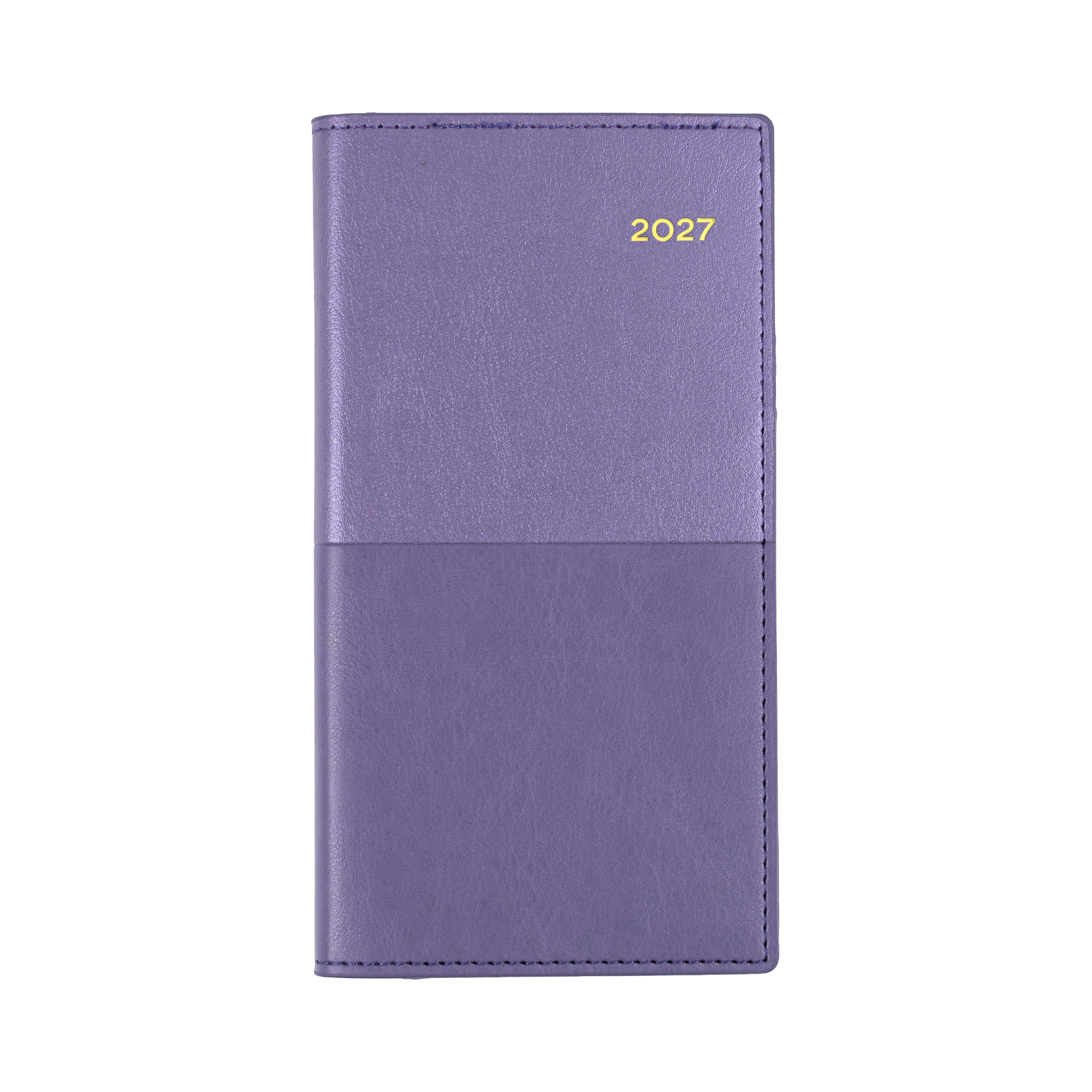 Collins Vanessa 2027 B6/7 Week to View Diary Lilac angled view