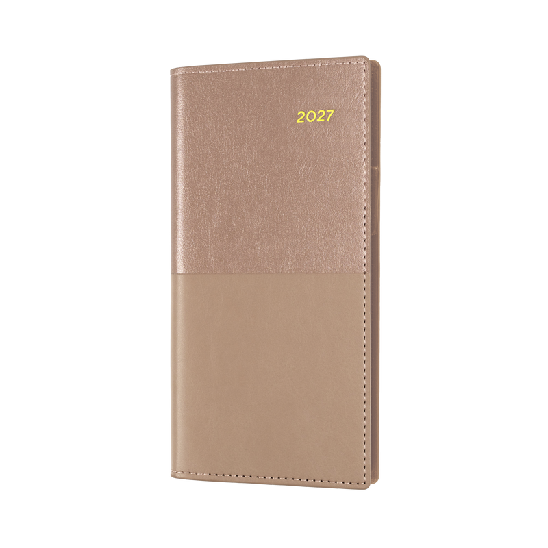 Collins Vanessa 2027 B6/7 Week to View Diary Rose Gold front cover