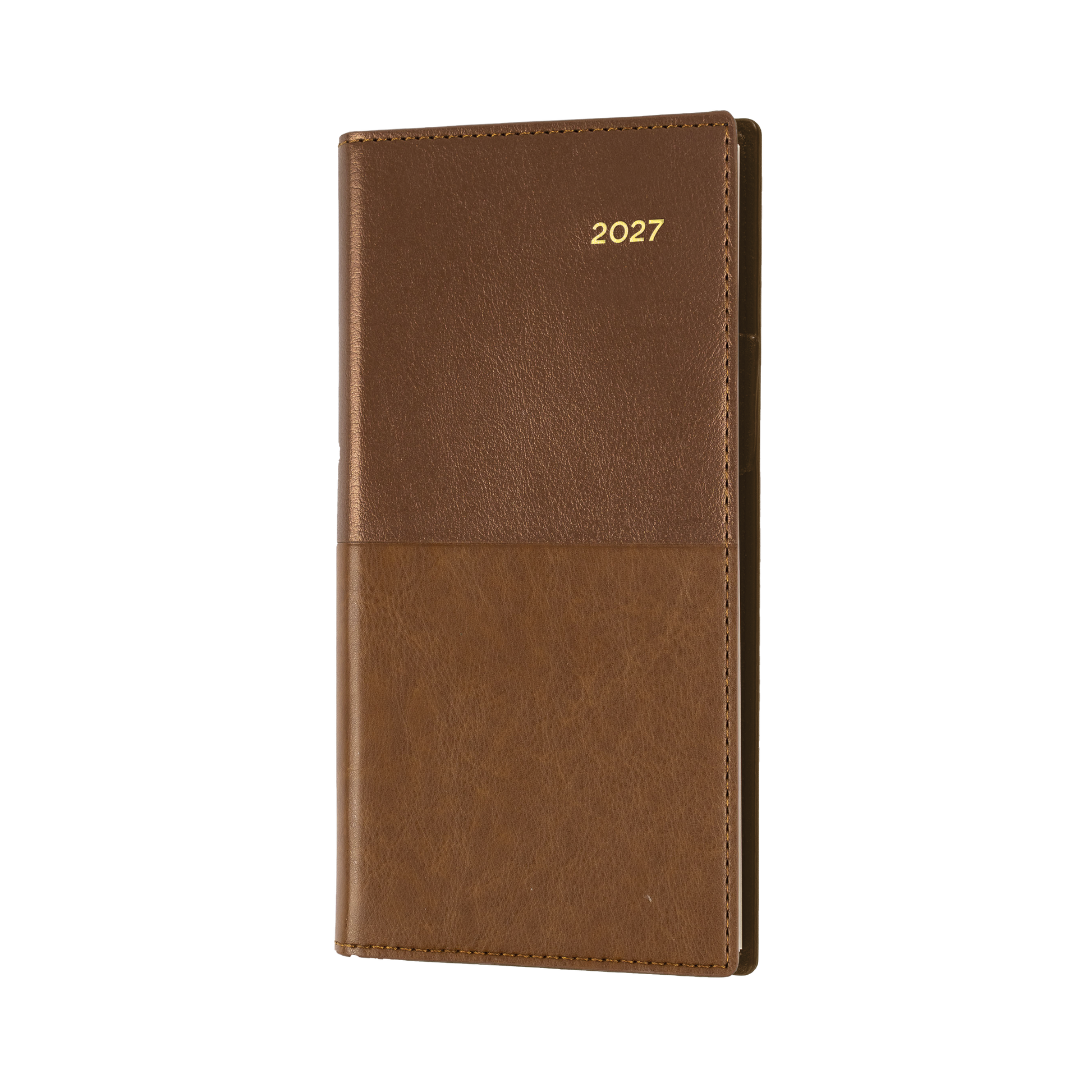 Collins Vanessa 2027 B6/7 Week to View Diary Tan front cover