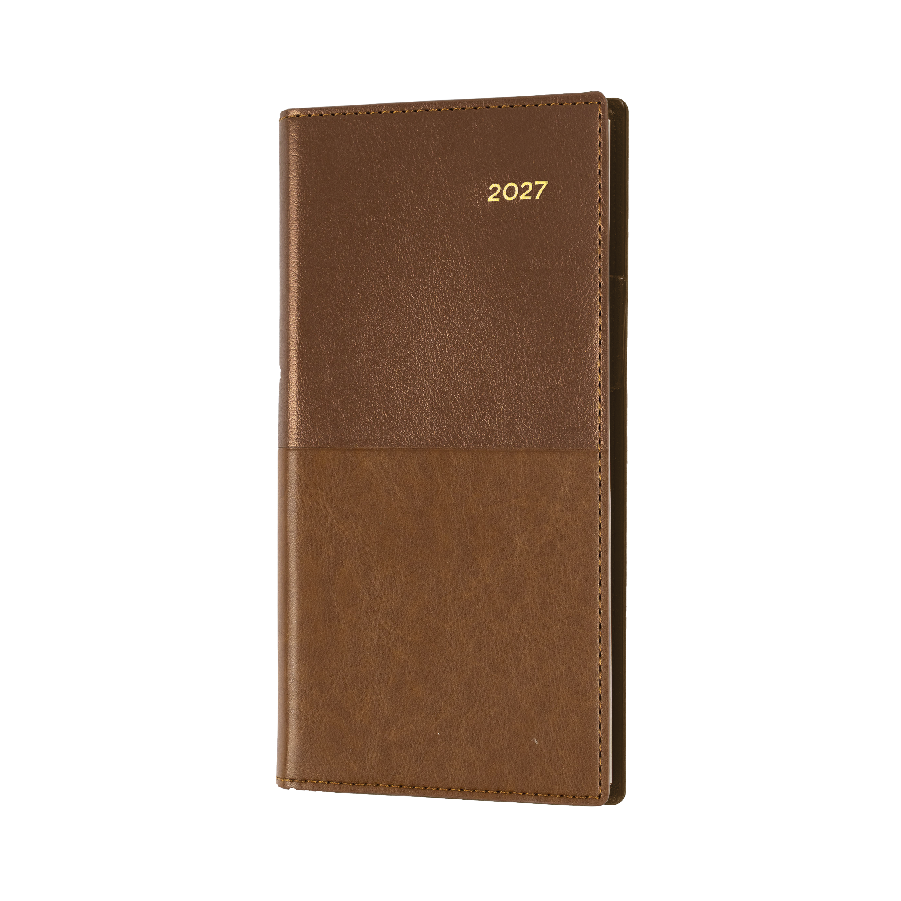 Collins Vanessa 2027 B6/7 Week to View Diary Tan front cover