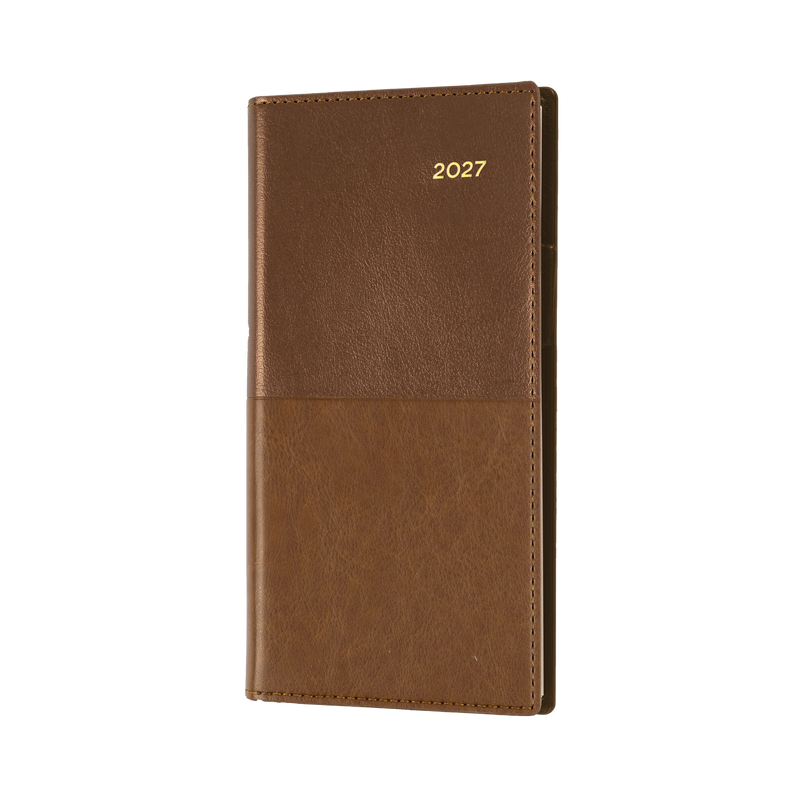 Collins Vanessa 2027 B6/7 Week to View Diary Tan front cover