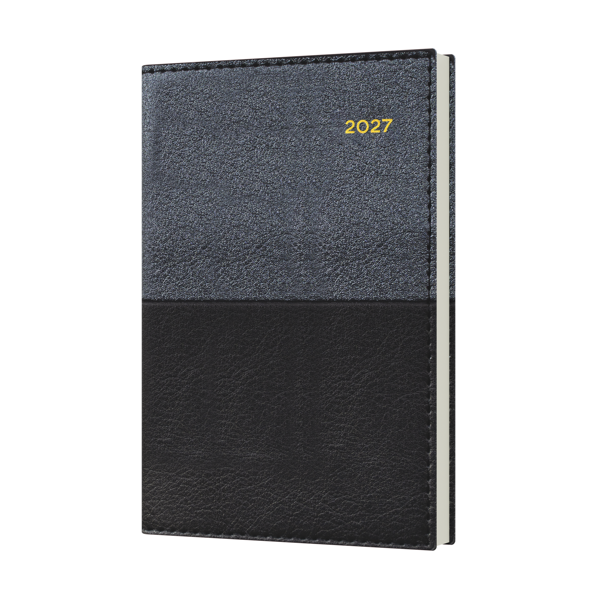 Collins Vanessa 2027 B7R Week to View Diary Black front cover