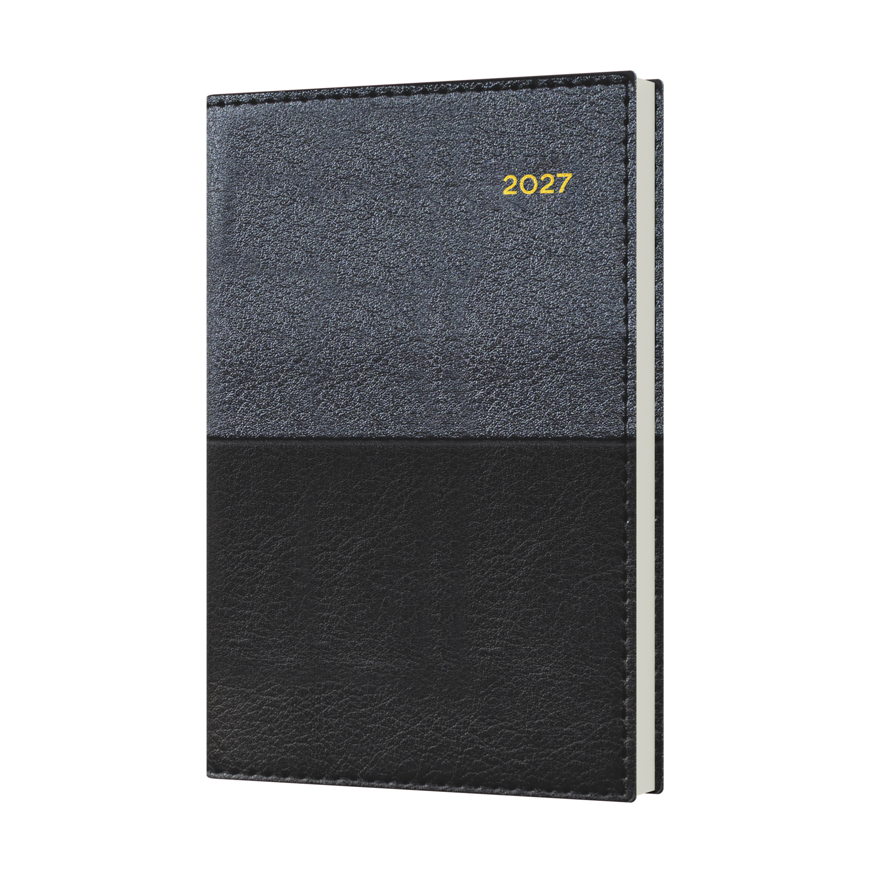 Collins Vanessa 2027 B7R Week to View Diary Black front cover