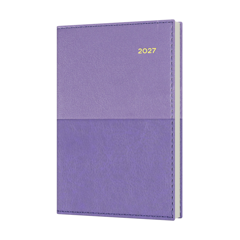 Collins Vanessa 2027 B7R Week to View Diary Lilac front cover