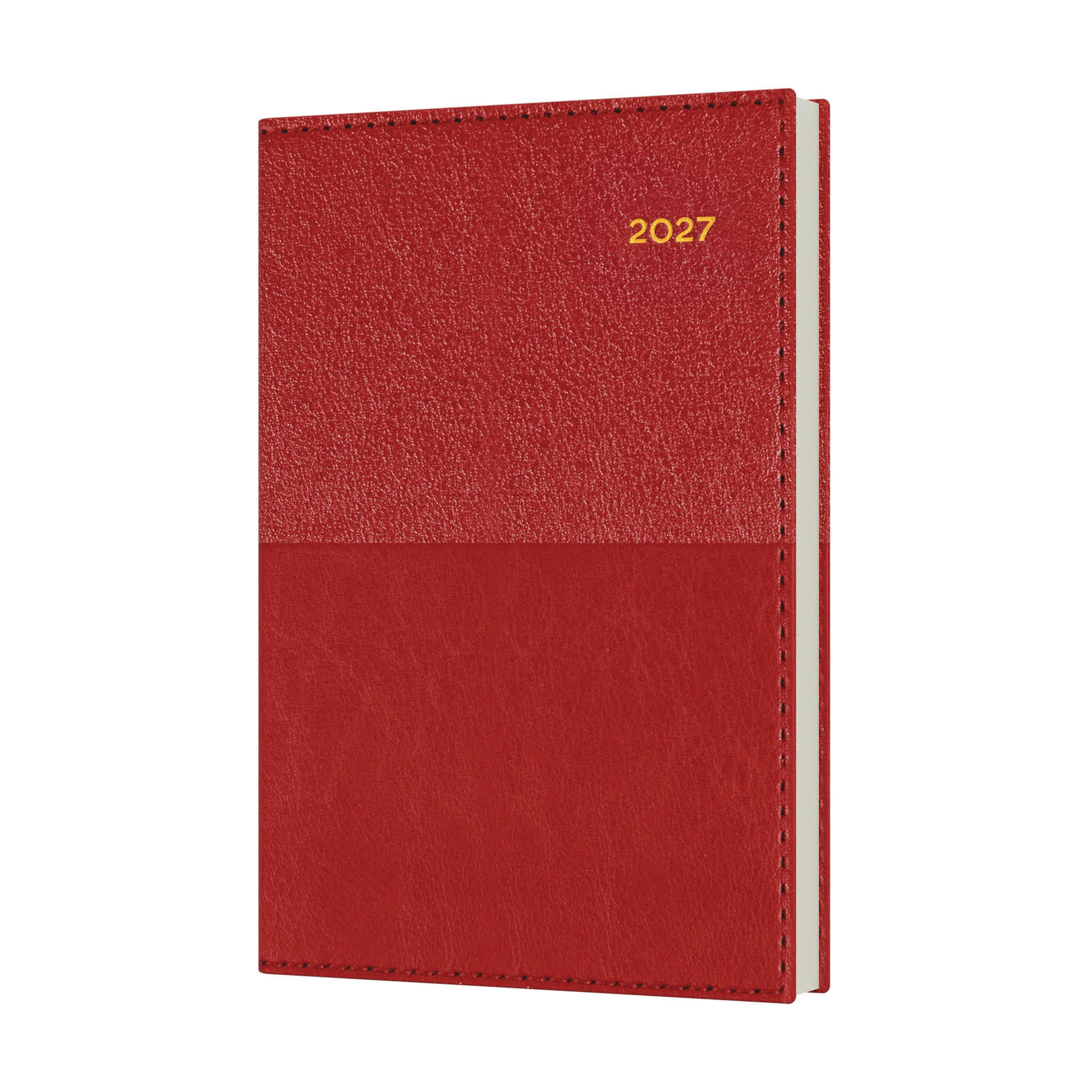 Collins Vanessa 2027 B7R Week to View Diary Red front cover