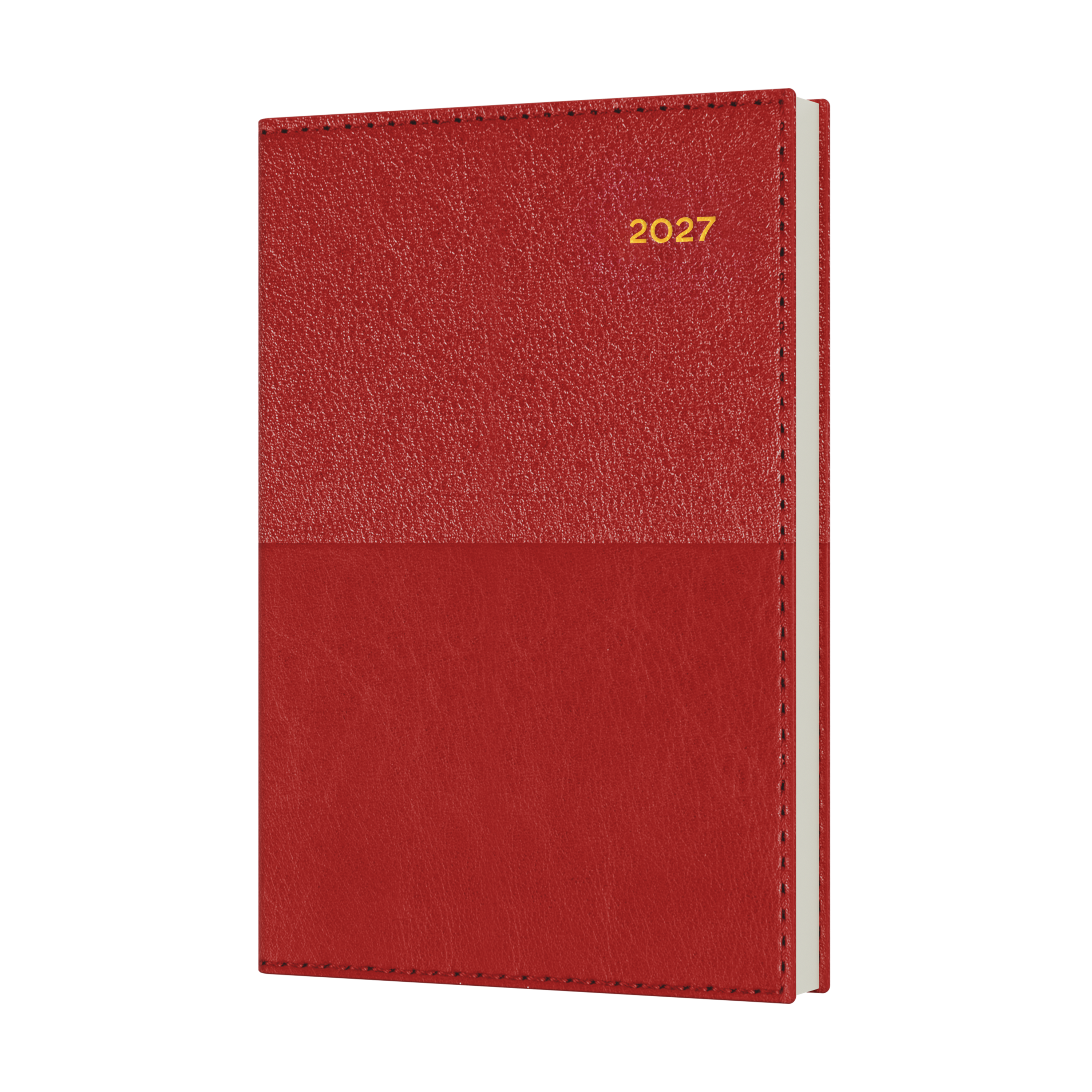 Collins Vanessa 2027 B7R Week to View Diary Red front cover