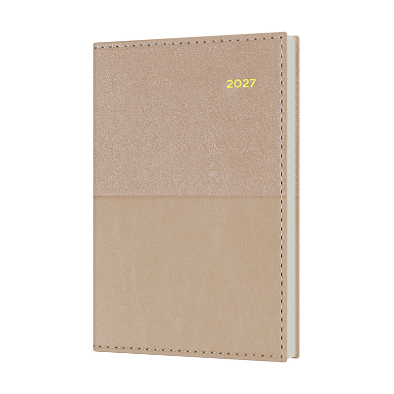 Collins Vanessa 2027 B7R Week to View Diary Rose Gold front cover