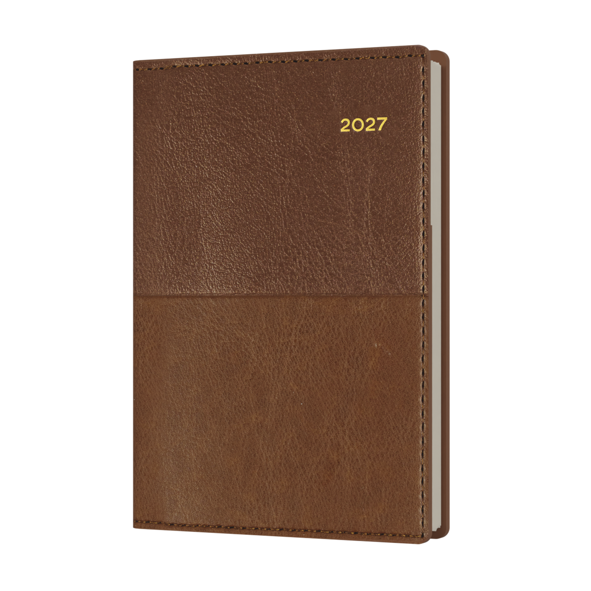 Collins Vanessa 2027 B7R Week to View Diary Tan front cover