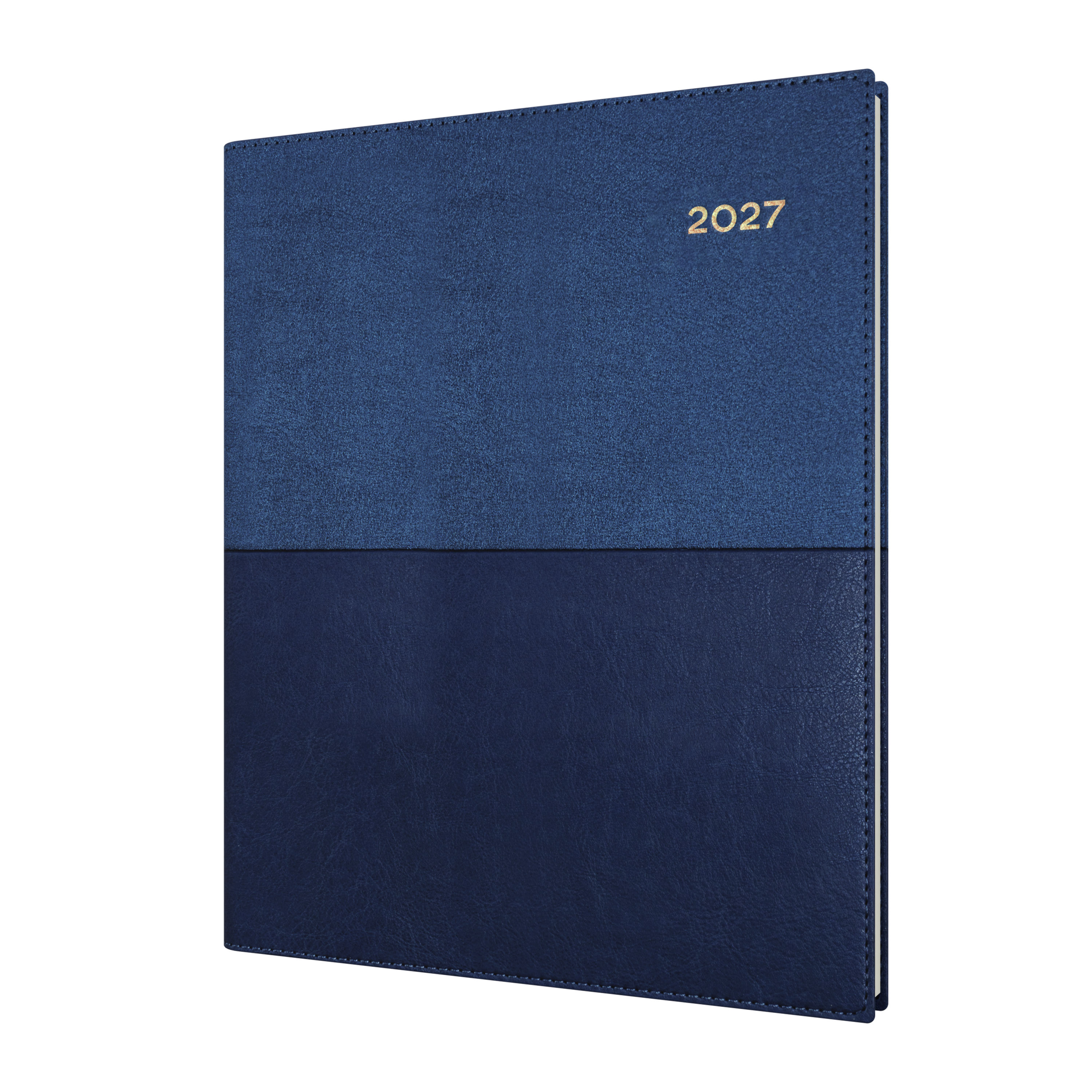 Collins Vanessa 2027 Quarto Week to View (Vertical) Diary Blue front cover
