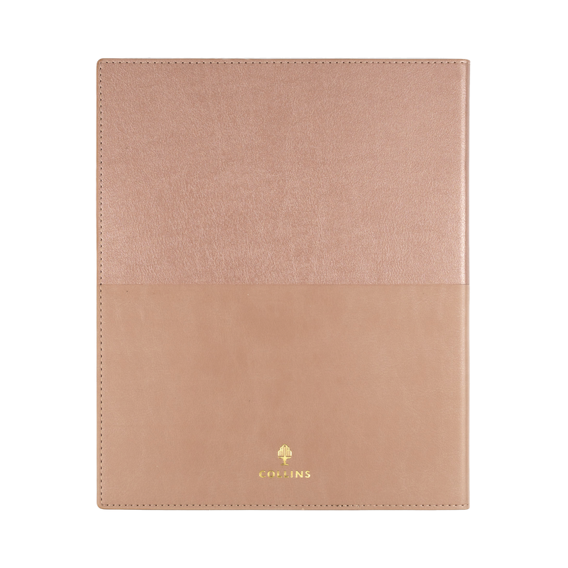 Collins Vanessa 2027 Quarto Week to View (Vertical) Diary Rose Gold interior week to view (vertical) layout