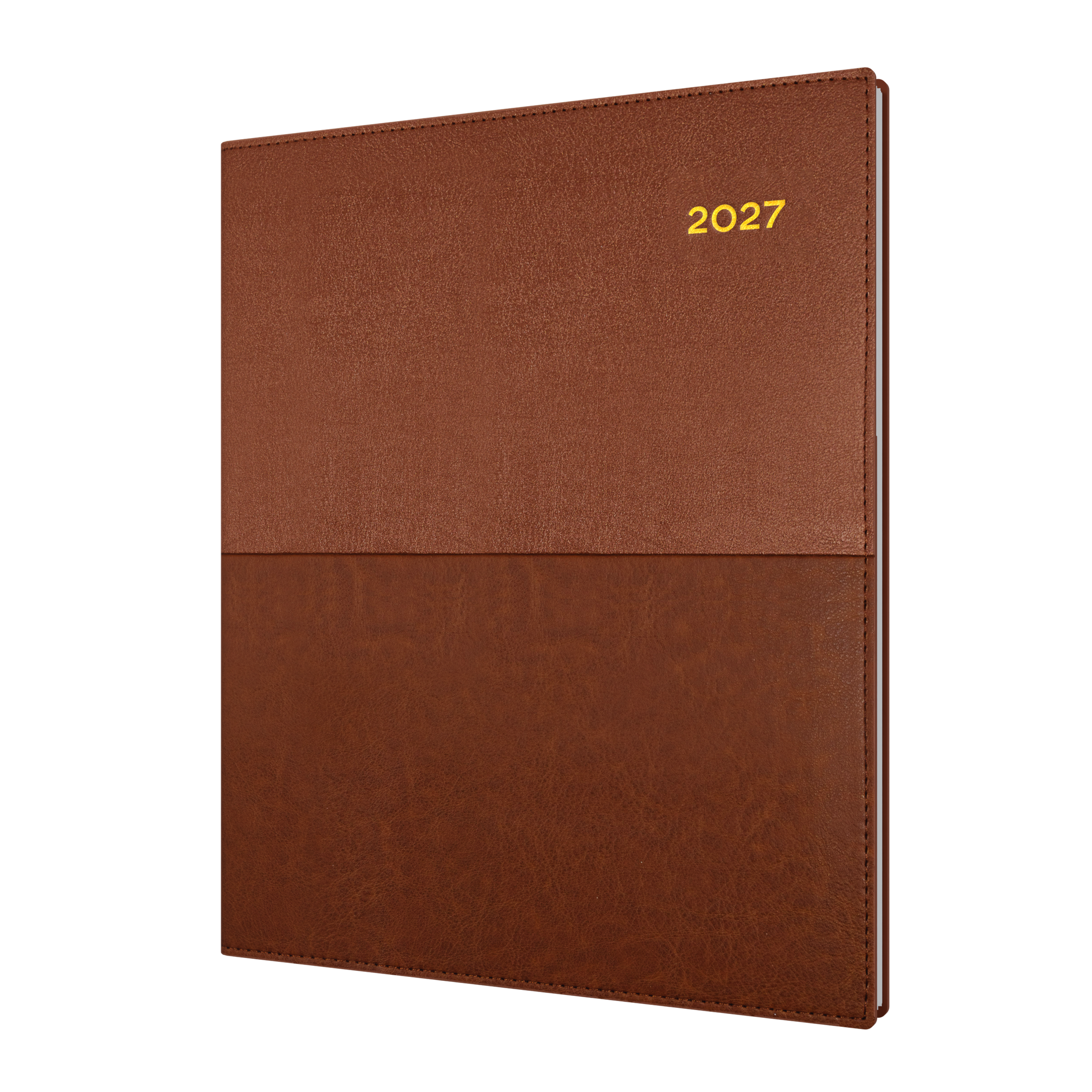 Collins Vanessa 2027 Quarto Week to View (Vertical) Diary Tan front cover