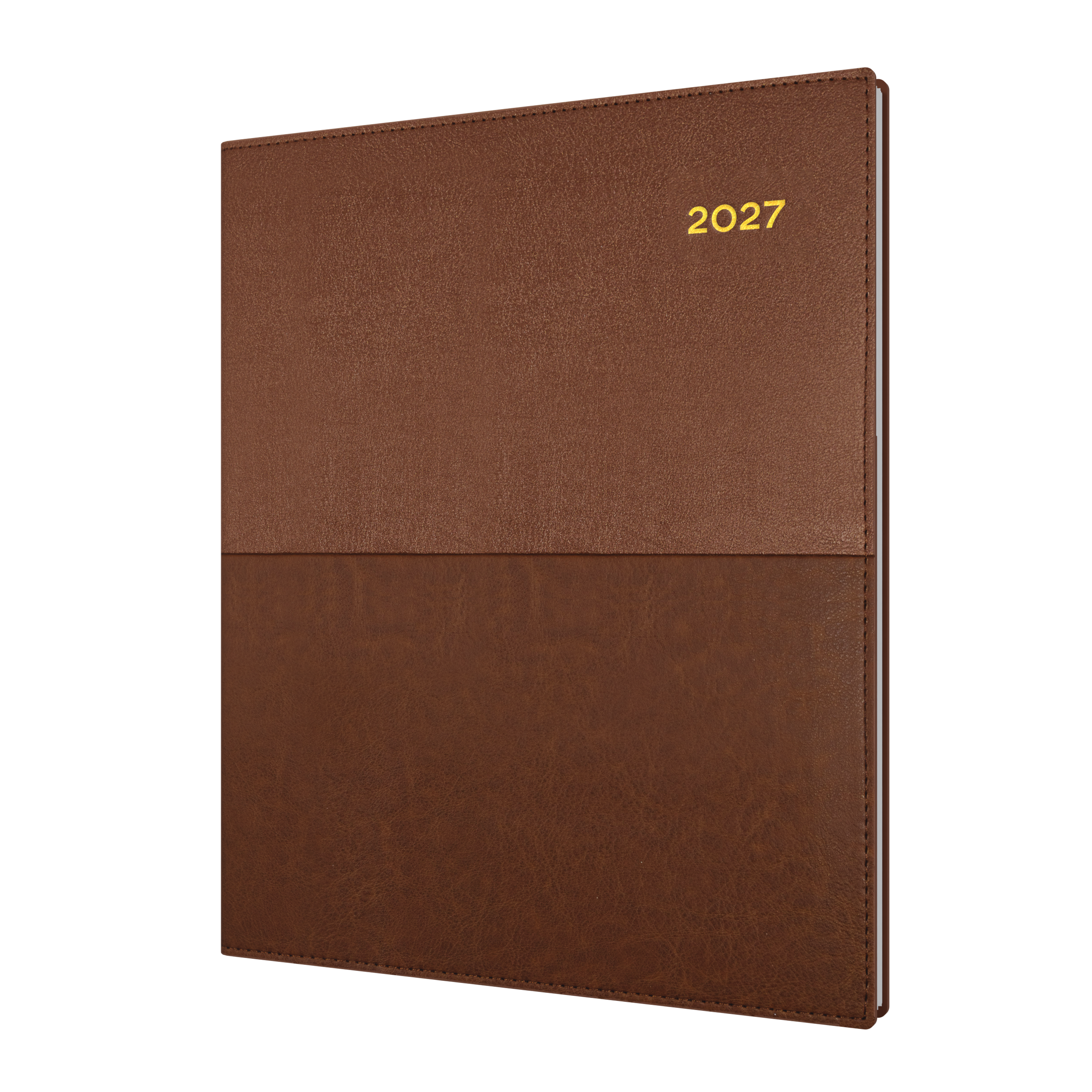 Collins Vanessa 2027 Quarto Week to View (Vertical) Diary Tan front cover