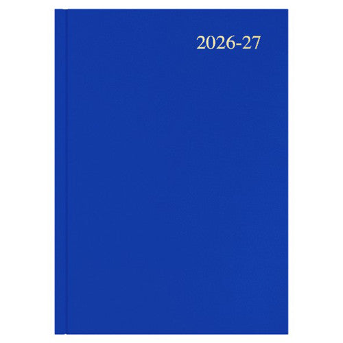 Collins Essential Financial Year Diary 2026-2027 A4 One Day To A Page Blue