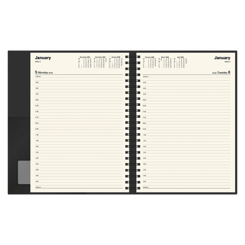 Collins Vanessa Diary 2026 145.V99 A4 Day To A Page Black