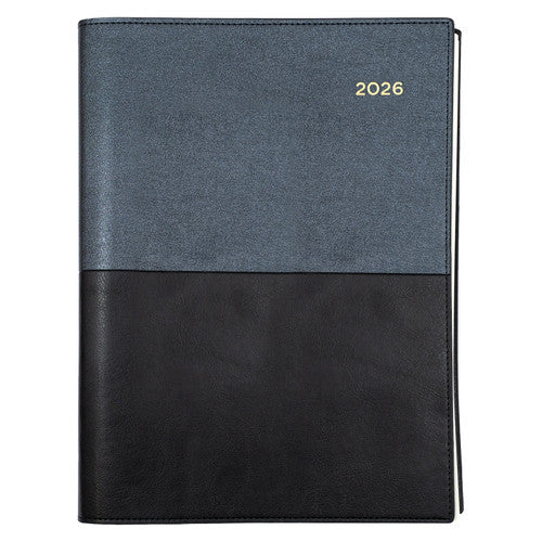 Collins Vanessa Diary 2026 145.V99 A4 Day To A Page Black