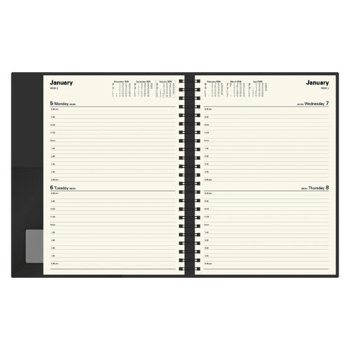 Collins Vanessa Diary 2026 245.v99 A4 2 Days To A Page Black