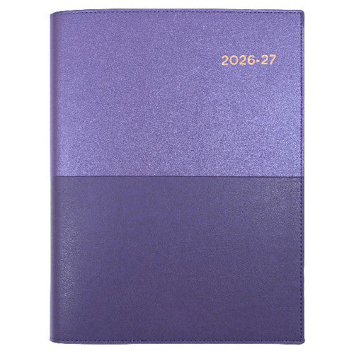 Collins Vanessa Financial Year Diary 2026-2027 A4 Week To A View Purple