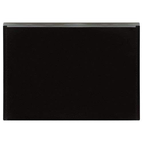 ColourHide PP Document Wallet with Button Closure A4 Black Pack of 10