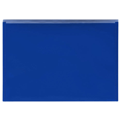 ColourHide PP Document Wallet with Button Closure A4 Blue Pack of 10