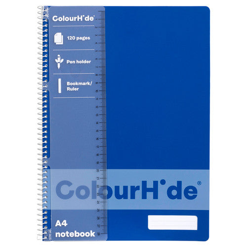 ColourHide Notebook A4 120 Pages Blue Pack of 10