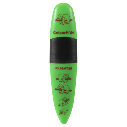 ColourHide Designer Highlighter Quirky Sloth Green Box 12