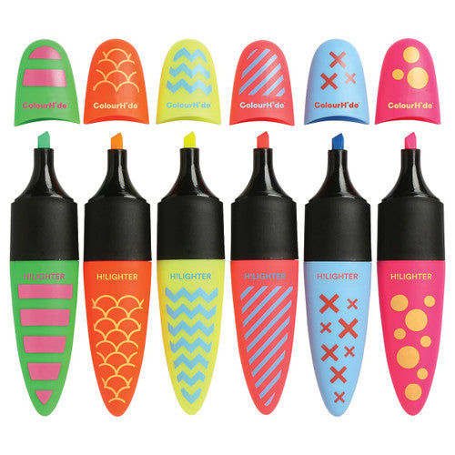 ColourHide My Designer Highlighters Assorted Pack 6