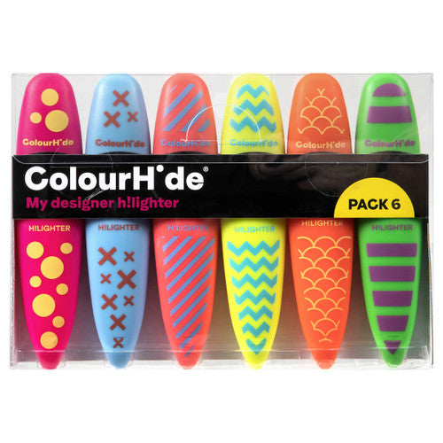 ColourHide My Designer Highlighters Assorted Pack 6