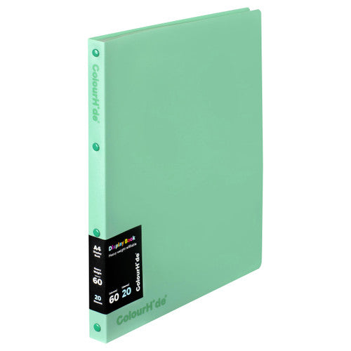 ColourHide Refillable Display Book 20 Sheets Biscay Green