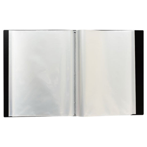 ColourHide Fixed Display Book Insert Cover 60 Sheets Black Pack of 6