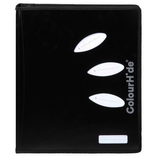 ColourHide My Zipper Binder A4 2 D-Ring 25mm Black