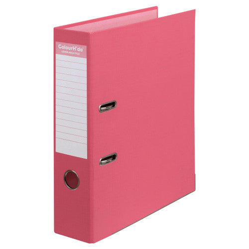 ColourHide PE Lever Arch File A4 Watermelon Pack of 6