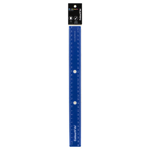 ColourHide Bindermate Ruler 30cm Blue Pack of 6