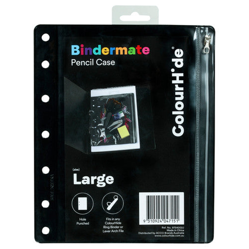 ColourHide Bindermate Large Case A4 Black Pack of 6